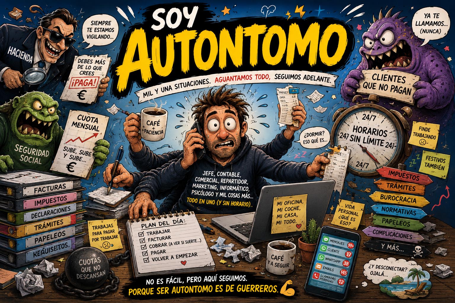 Soy Autontomo - las aventuras y desventuras del trabajador autónomo